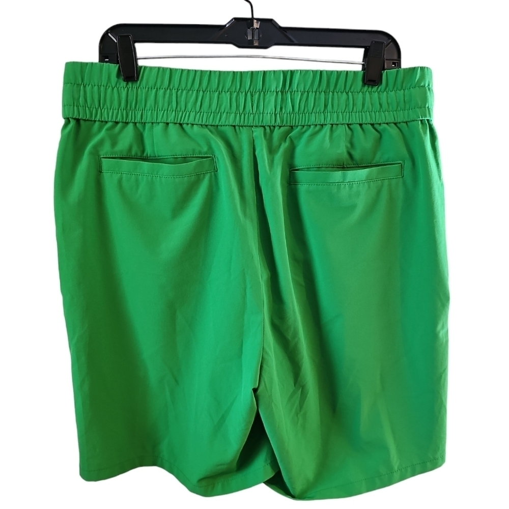 Chico's Bright Green Drawstring Active Shorts - Picture 3 of 6